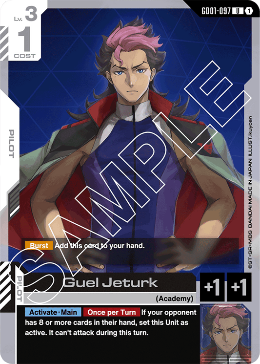 Guel Jeturk - Newtype Rising - Uncommon - GD01-097