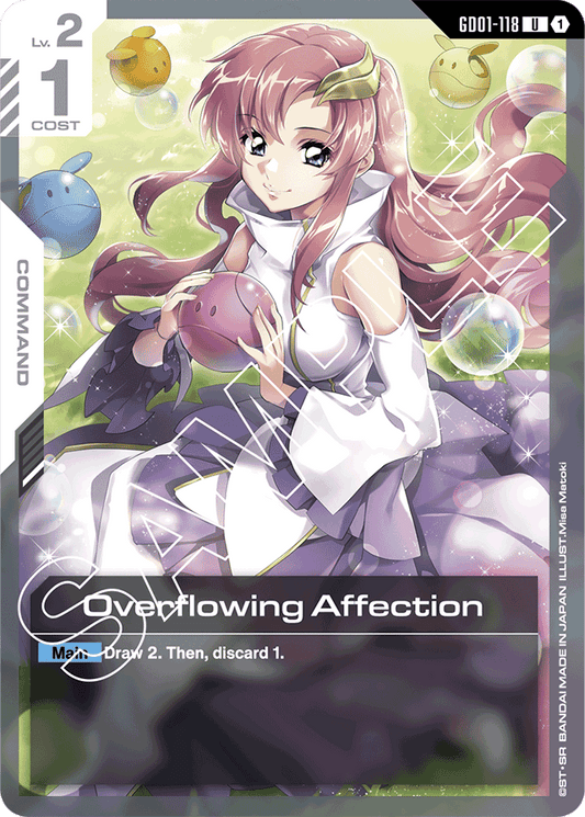 Overflowing Affection - Newtype Rising - Uncommon - GD01-118