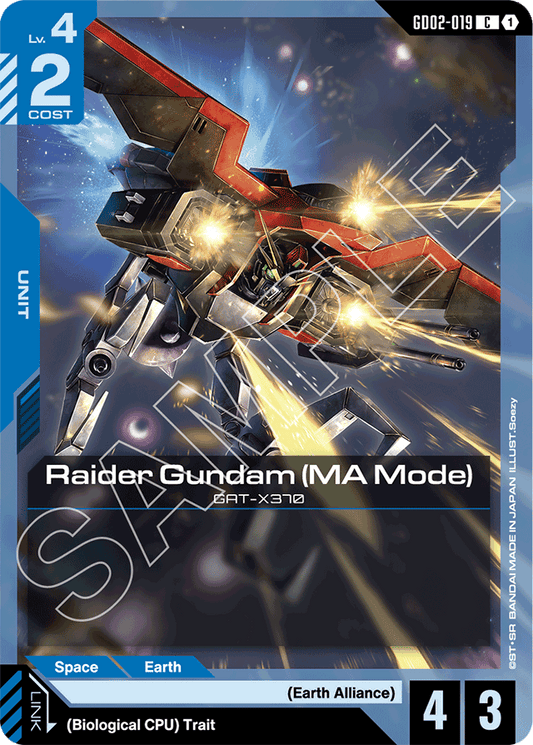 Raider Gundam (MA Mode) - Dual Impact - Common - GD02-019