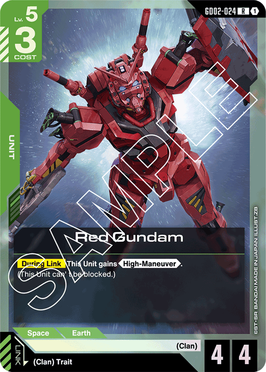 Red Gundam - Dual Impact - Rare - GD02-024
