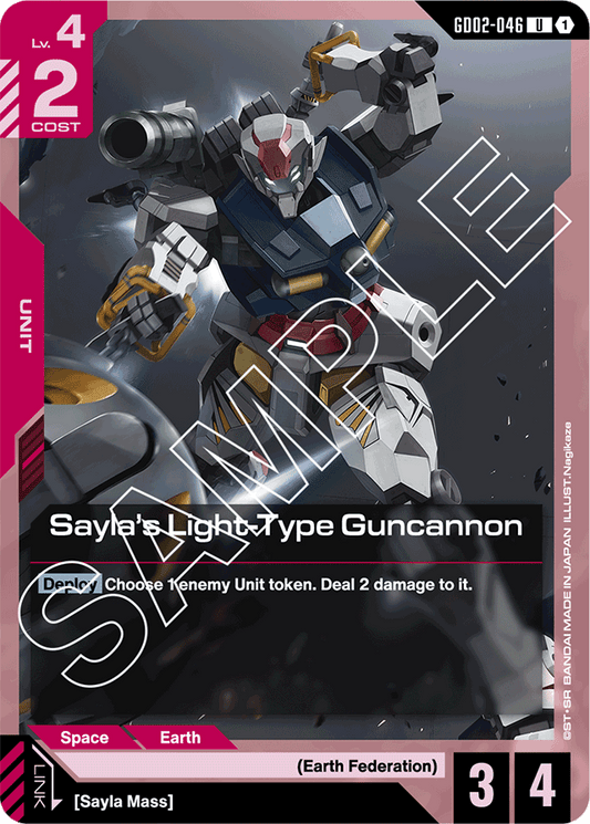 Sayla's Light-Type Guncannon - Dual Impact - Uncommon - GD02-046