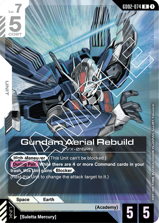 Gundam Aerial Rebuild - Dual Impact - Rare - GD02-074