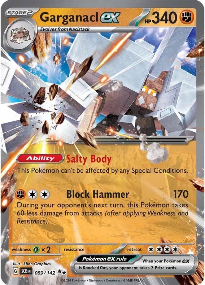 Garganacl ex - SV07: Stellar Crown - Double Rare - 089/142