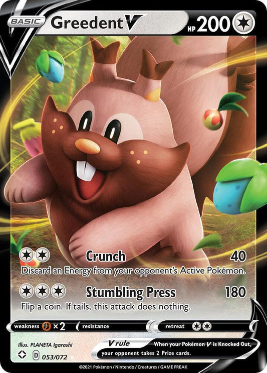 Greedent V - Shining Fates - Ultra Rare - 053/072