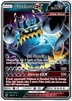 Guzzlord GX - SM - Crimson Invasion - Ultra Rare - 63/111