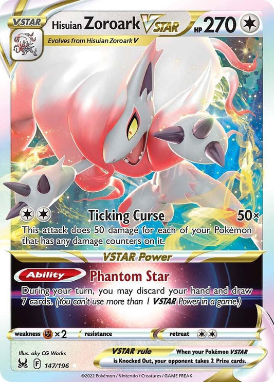Hisuian Zoroark VSTAR - SWSH11: Lost Origin - Ultra Rare - 147/196
