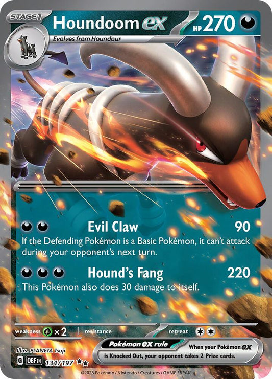 Houndoom ex - SV03: Obsidian Flames - Double Rare - 134/197