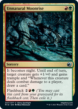 Unnatural Moonrise - Innistrad: Midnight Hunt - U - 247