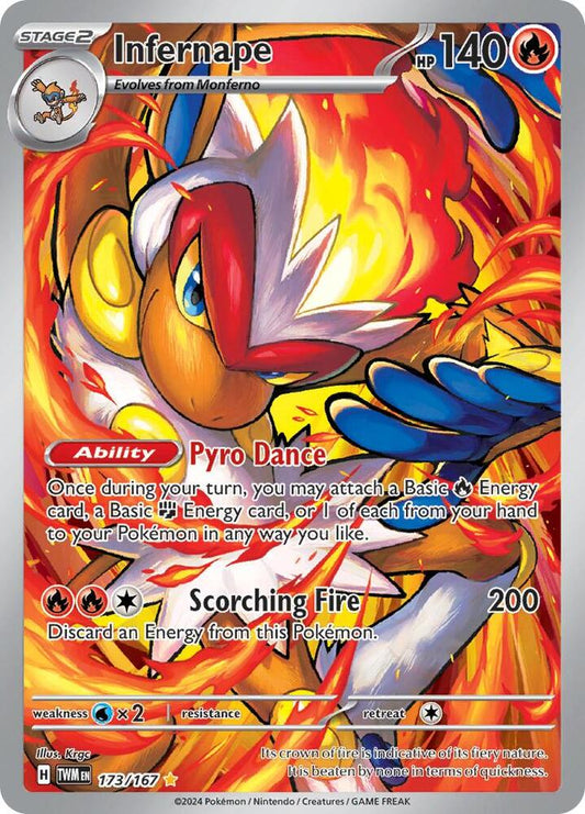 Infernape - 173/167 - SV06: Twilight Masquerade - Illustration Rare - 173/167