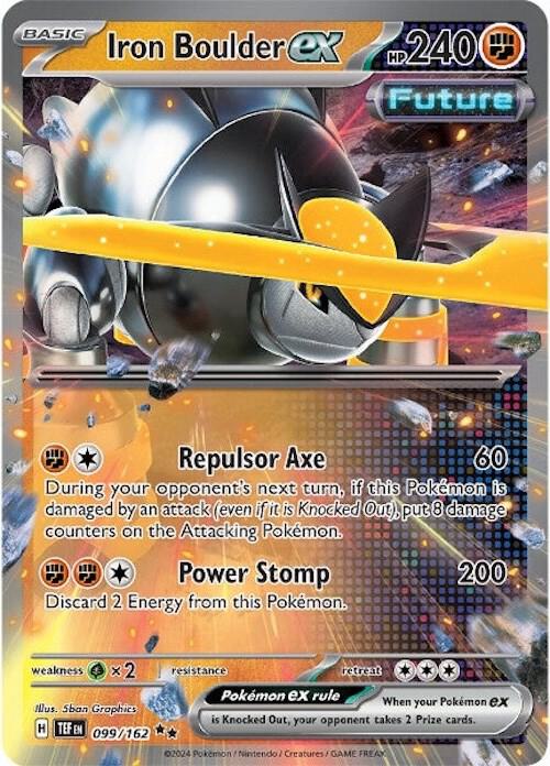 Iron Boulder ex - 099/162 - SV05: Temporal Forces - Double Rare - 099/162