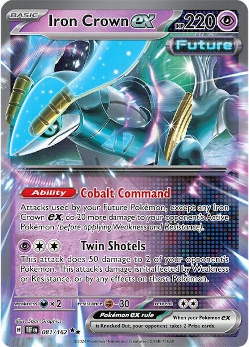 Iron Crown ex - 081/162 - SV05: Temporal Forces - Double Rare - 081/162