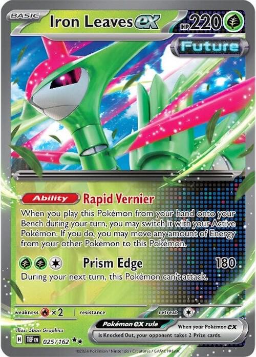 Iron Leaves ex - 025/162 - SV05: Temporal Forces - Double Rare - 025/162