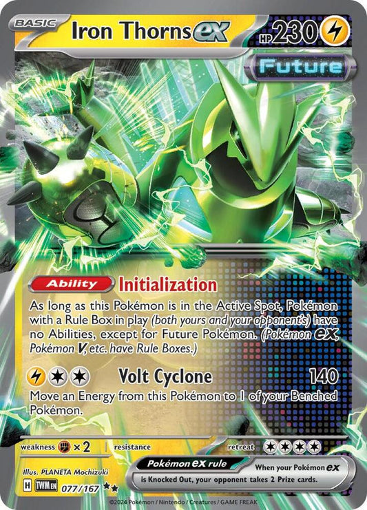 Iron Thorns ex - 077/167 - SV06: Twilight Masquerade - Double Rare - 077/167