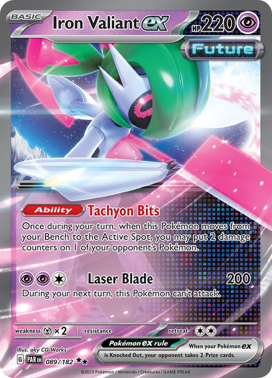 Iron Valiant ex - 089/182 - SV04: Paradox Rift - Double Rare - 089/182