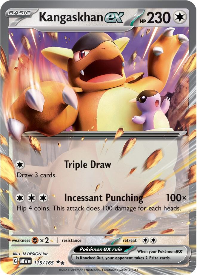 Kangaskhan ex - 115/165 - SV: Scarlet & Violet 151 - Double Rare - 115/165