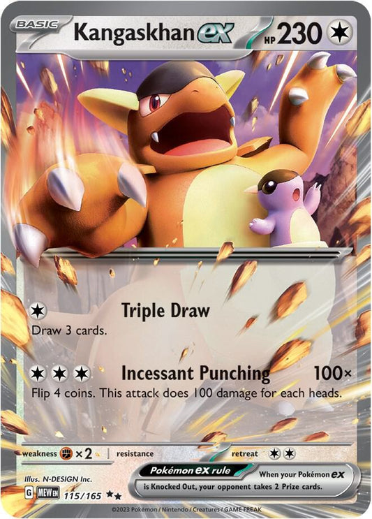 Kangaskhan ex - 115/165 - SV: Scarlet & Violet 151 - Double Rare - 115/165