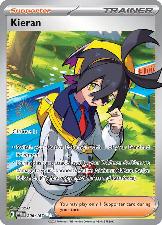 Kieran - 206/167 - SV06: Twilight Masquerade - Ultra Rare - 206/167