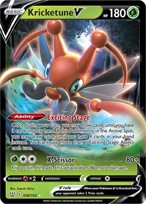 Kricketune V - SWSH05: Battle Styles - Ultra Rare - 006/163