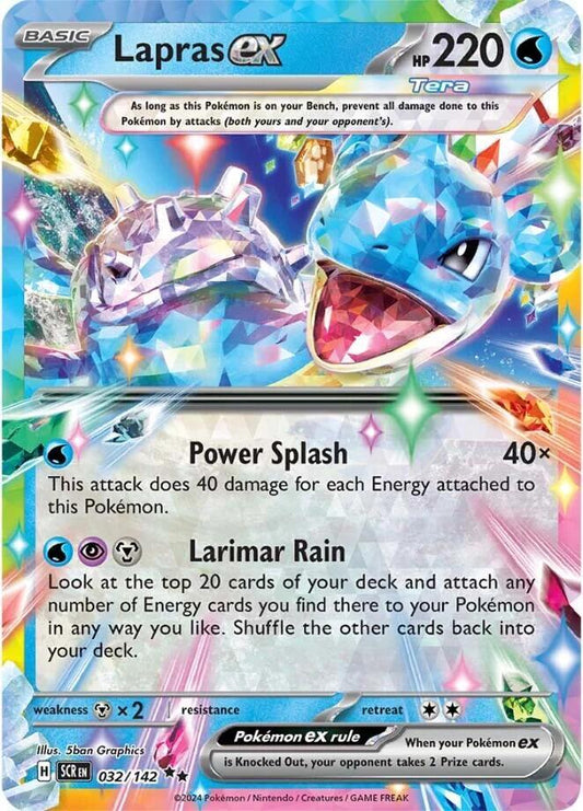 Lapras ex - 032/142 - SV07: Stellar Crown - Double Rare - 032/142