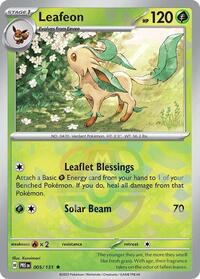 Leafeon (Master Ball Pattern) - SV: Prismatic Evolutions - Rare - 005/131