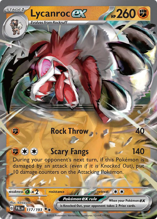 Lycanroc ex - SV02: Paldea Evolved - Double Rare - 117/193