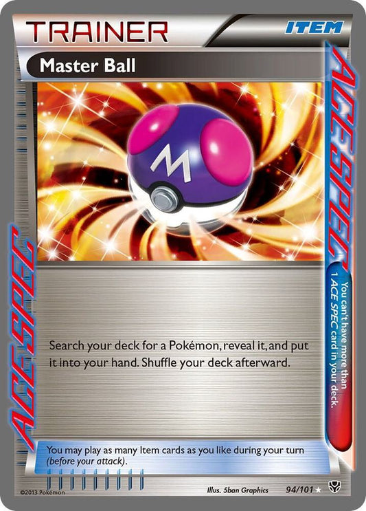 Master Ball - Plasma Blast - Rare Ace - 94/101