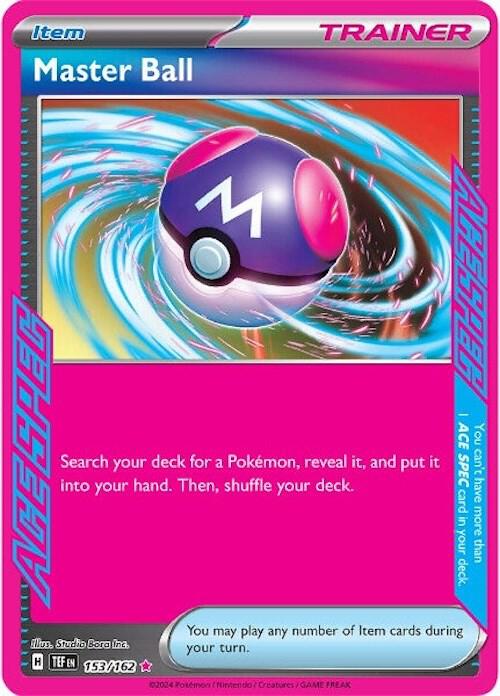 Master Ball - SV05: Temporal Forces - ACE SPEC Rare - 153/162