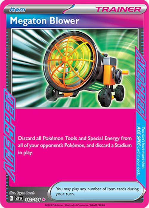 Megaton Blower - SV08: Surging Sparks - ACE SPEC Rare - 182/191