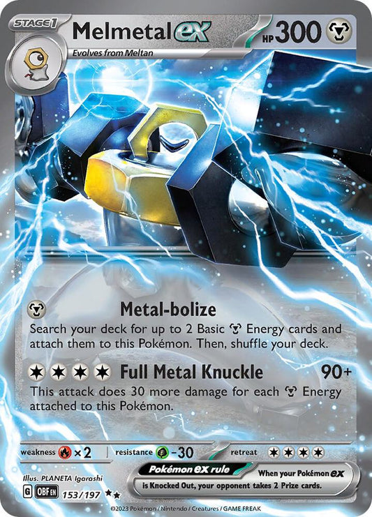 Melmetal ex - SV03: Obsidian Flames - Double Rare - 153/197