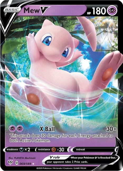 Mew V - SWSH03: Darkness Ablaze - Ultra Rare - 069/189