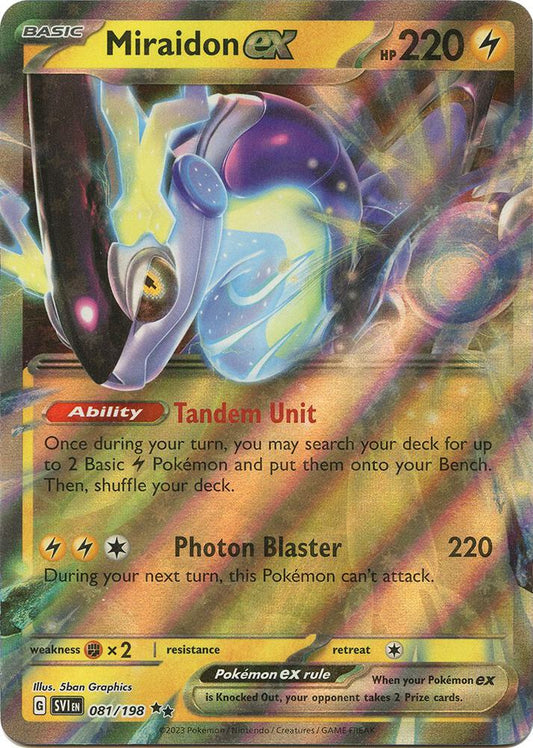 Miraidon ex - 081/198 - SV01: Scarlet & Violet Base Set - Double Rare - 081/198