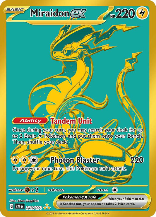 Miraidon ex - SV: Paldean Fates - Hyper Rare - 243/091