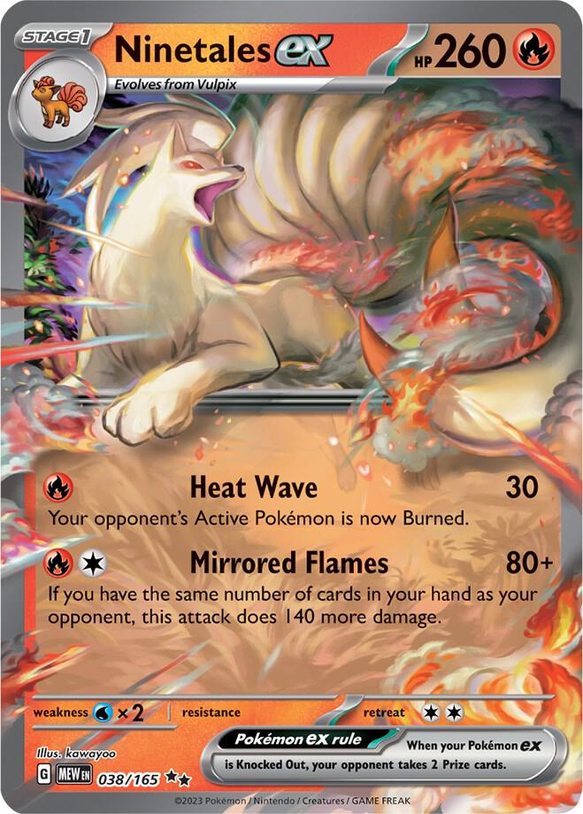 Ninetales ex - 038/165 - SV: Scarlet & Violet 151 - Double Rare - 038/165