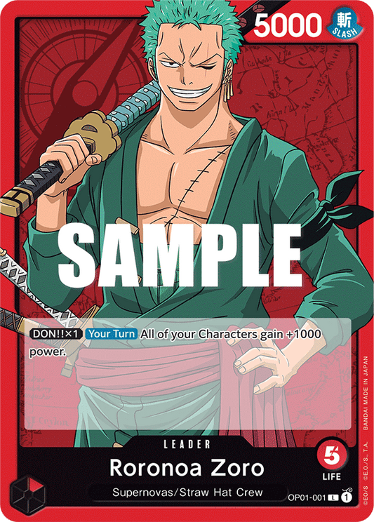 Roronoa Zoro (001) - Romance Dawn - L - OP01-001