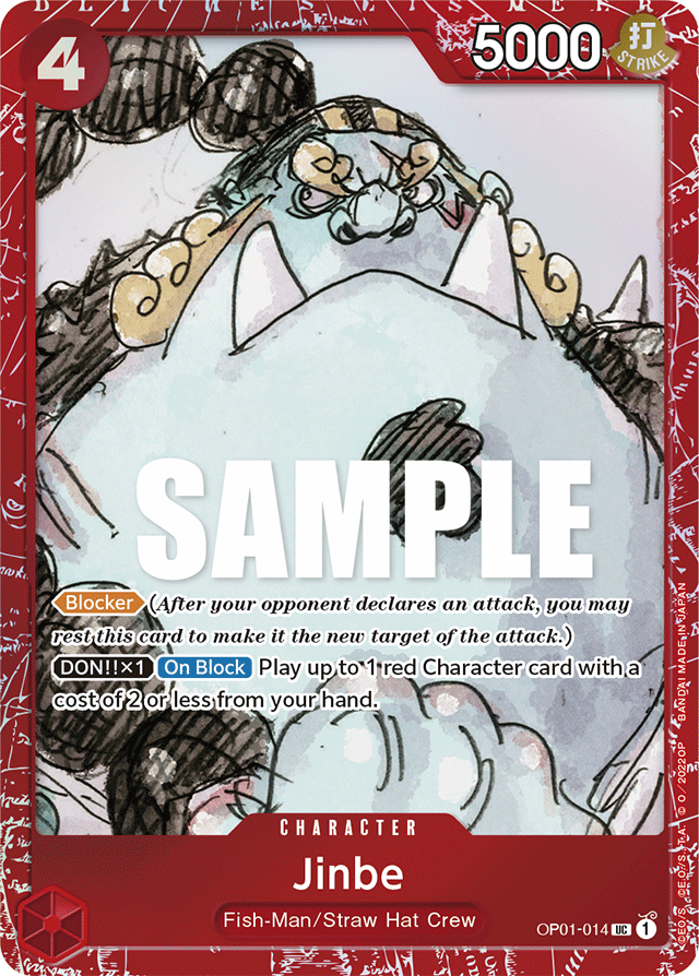 Jinbe (Premium Card Collection -ONE PIECE FILM RED Edition-) - One Piece Promotion Cards - UC - OP01-014