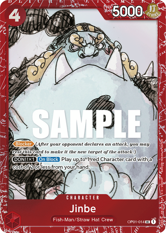 Jinbe (Premium Card Collection -ONE PIECE FILM RED Edition-) - One Piece Promotion Cards - UC - OP01-014