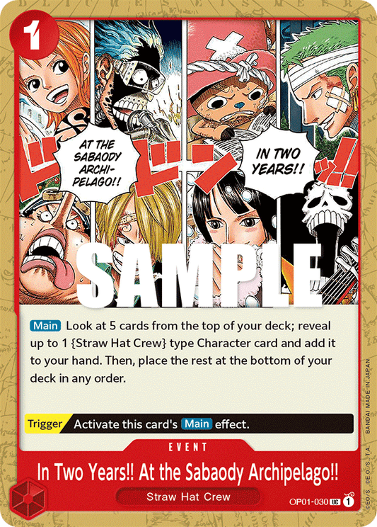 In Two Years!! At the Sabaody Archipelago!! - Romance Dawn - UC - OP01-030