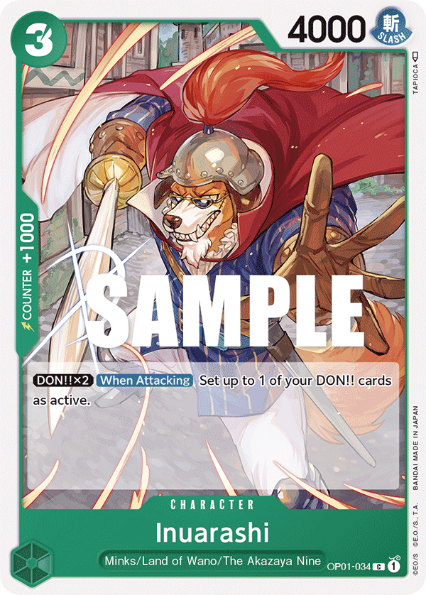 Inuarashi - Romance Dawn - C - OP01-034