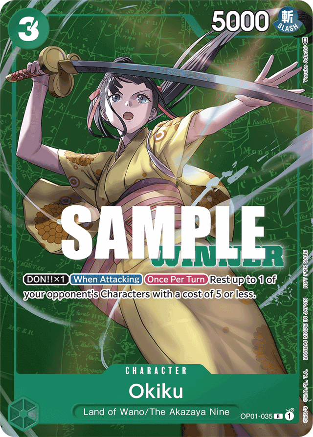 Okiku (Winner Pack Vol. 4) - One Piece Promotion Cards - R - OP01-035