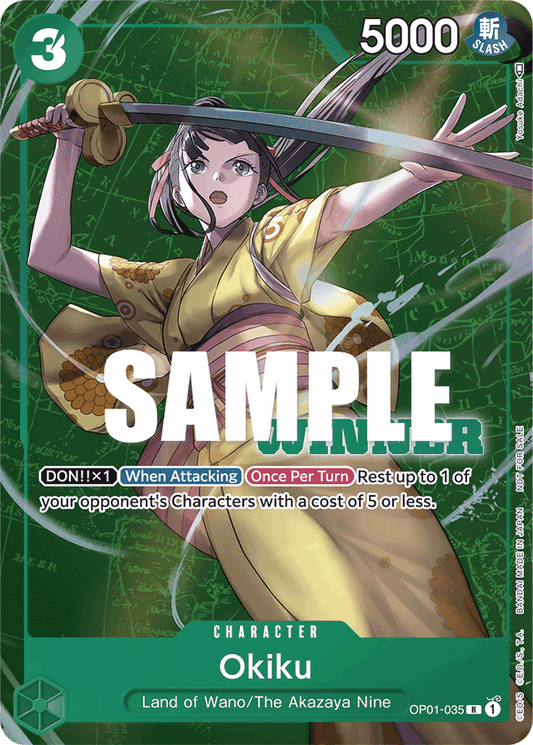 Okiku (Winner Pack Vol. 4) - One Piece Promotion Cards - R - OP01-035