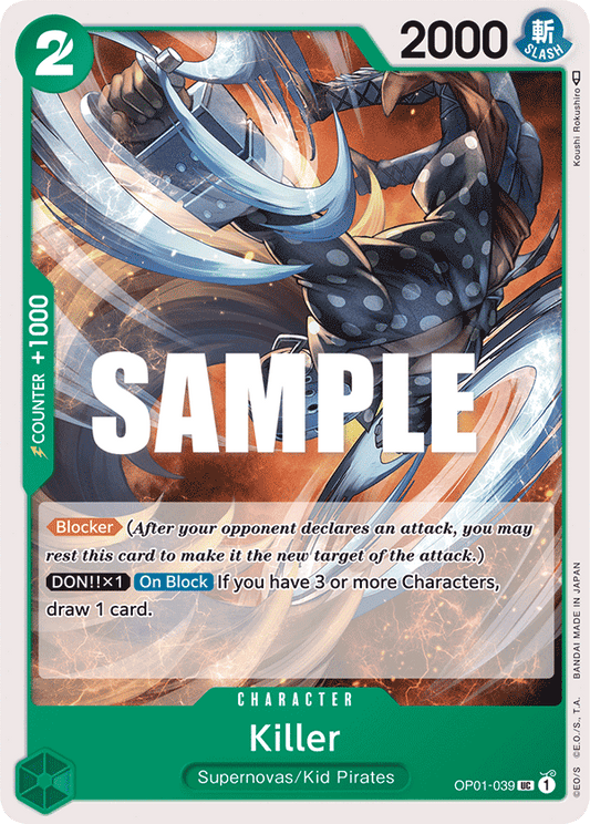 Killer (Promotion Pack 2023) - One Piece Promotion Cards - PR - OP01-039