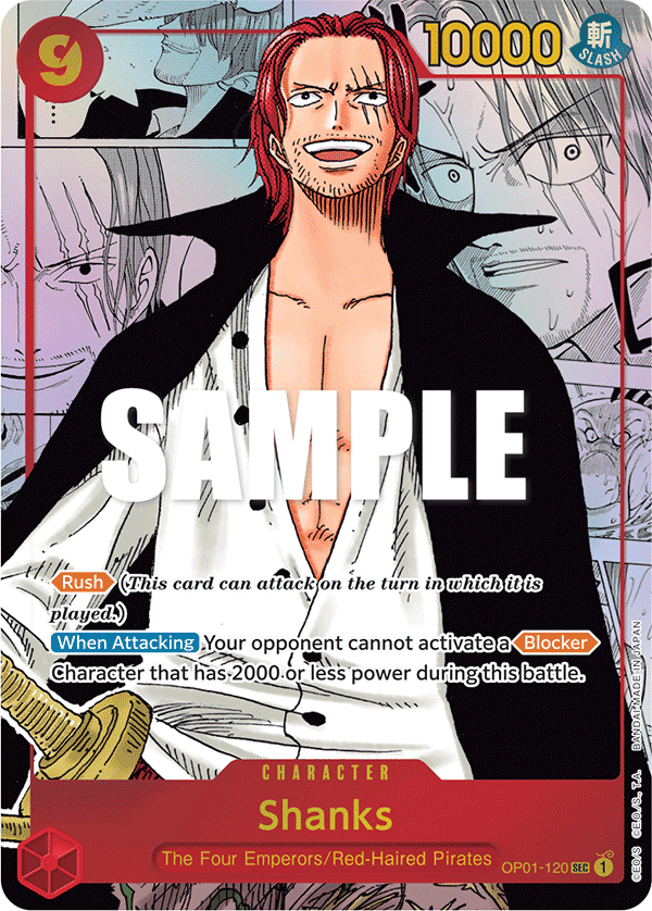 Shanks (Parallel) (Manga) (Alternate Art) - Romance Dawn - SEC - OP01-120