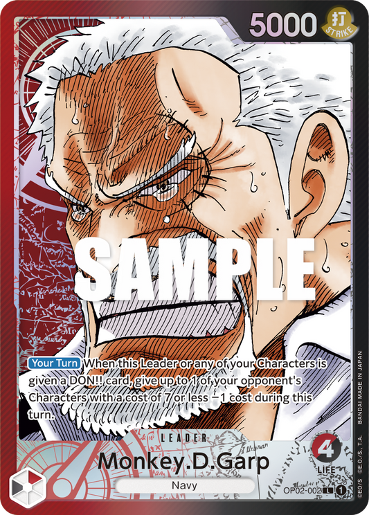 Monkey.D.Garp (002) (Alternate Art) - Paramount War - L - OP02-002