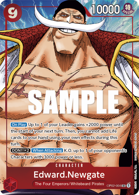 Edward.Newgate (004) (Alternate Art) - Paramount War - SR - OP02-004