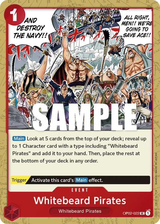 Whitebeard Pirates - Paramount War - UC - OP02-022