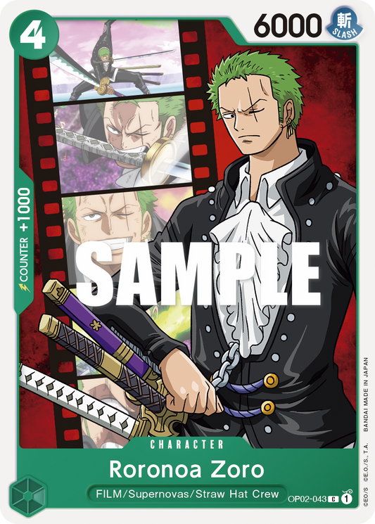Roronoa Zoro - Paramount War - C - OP02-043