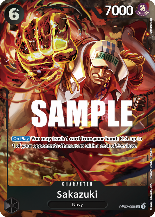 Sakazuki (Alternate Art) - Paramount War - SR - OP02-099