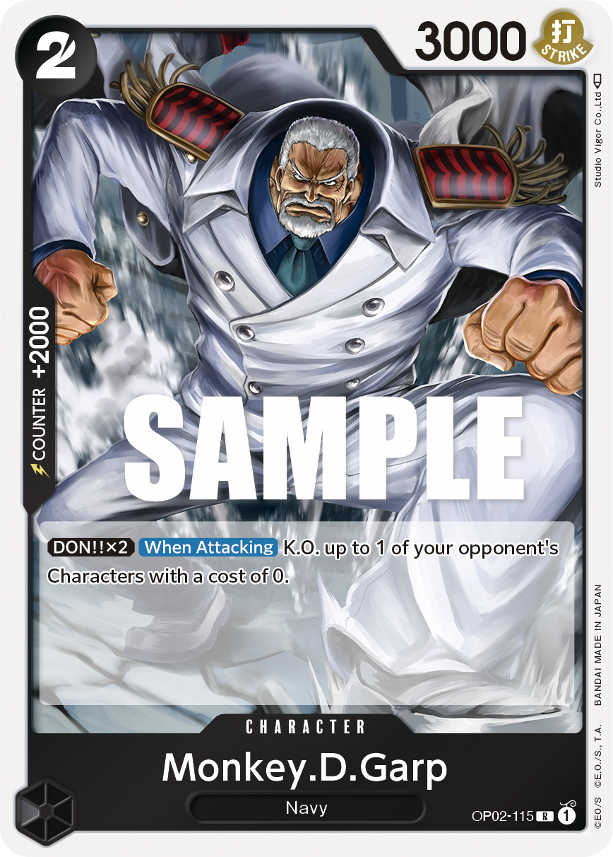 Monkey.D.Garp (115) - Paramount War - R - OP02-115