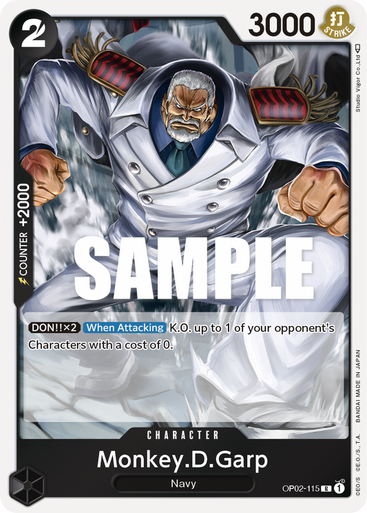 Monkey.D.Garp (115) - Paramount War - R - OP02-115