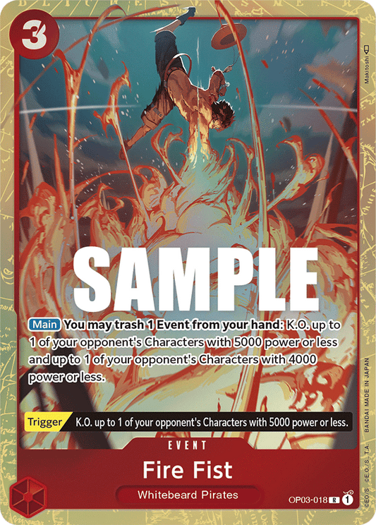 Fire Fist (Alternate Art) - Pillars of Strength - R - OP03-018